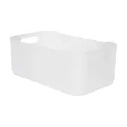 CESTO 30 CM X 18 CM X 12 CM GREAT - BRANCO TRANSLUCIDO - Foto 2