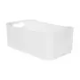 CESTO 30 CM X 18 CM X 12 CM GREAT - BRANCO TRANSLUCIDO - Foto 2