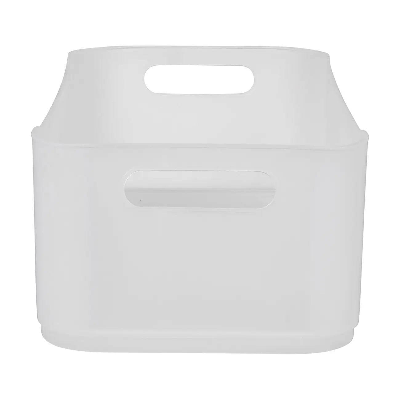 CESTO 30 CM X 18 CM X 12 CM GREAT - BRANCO TRANSLUCIDO - Foto 3