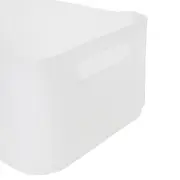 CESTO 30 CM X 18 CM X 12 CM GREAT - BRANCO TRANSLUCIDO - Foto 4