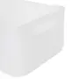 CESTO 30 CM X 18 CM X 12 CM GREAT - BRANCO TRANSLUCIDO - Foto 4