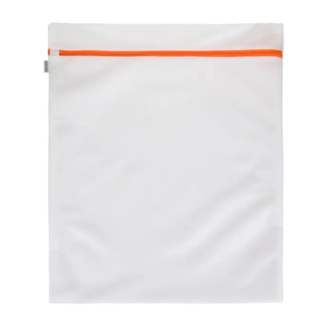 SACO PROTETOR PARA LAVAR ROUPA 57 CM X 46 CM SAFE - BRANCO/KORAL - Foto 1