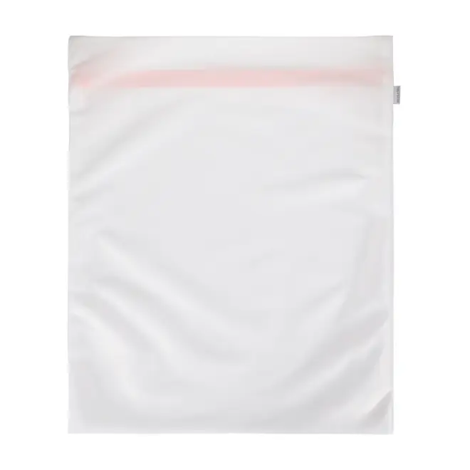 SACO PROTETOR PARA LAVAR ROUPA 57 CM X 46 CM SAFE - BRANCO/KORAL - Foto 3
