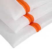 SACO PROTETOR PARA LAVAR ROUPA 57 CM X 46 CM SAFE - BRANCO/KORAL - Foto 5