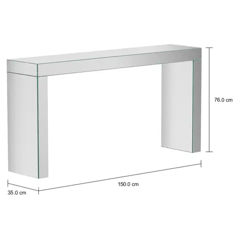 Imagem com medidas do produto APARADOR 1,50 M X 35 CM WORLD-IN