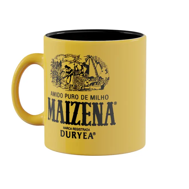 CANECA 270 ML MAIZENA - AMARELO/PRETO - Foto 1