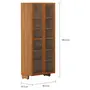 PANELEIRO 2 PORTAS 80 CM X 1,95 M GOURMET - NOZES/INCOLOR - Foto 4