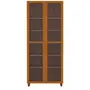 PANELEIRO 2 PORTAS 80 CM X 1,95 M GOURMET - NOZES/INCOLOR - Foto 1