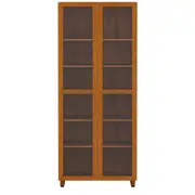 PANELEIRO 2 PORTAS 80 CM X 1,95 M GOURMET - NOZES/INCOLOR - Foto 1