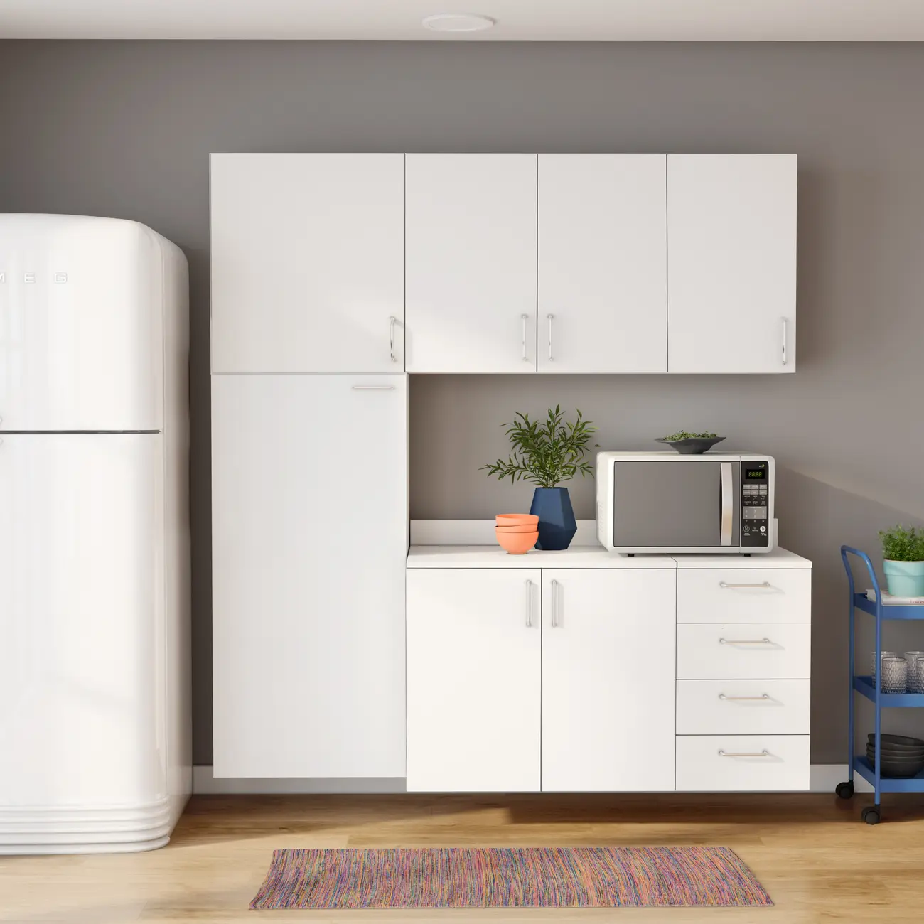 ARMÁRIO DE COZINHA AÉREO 60 CM 1 PORTA PRÁTICA - BRANCO - Foto 10