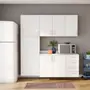 ARMÁRIO DE COZINHA AÉREO 60 CM 1 PORTA PRÁTICA - BRANCO - Foto 10