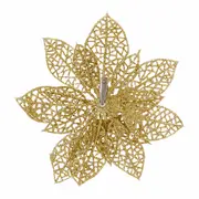 PRENDEDOR FLOR 14 CM FINE FESTIVITY C/2 - OURO - Foto 9