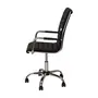 CADEIRA HOME OFFICE SEATTLE - CROMADO/PRETO - Foto 3