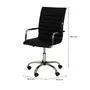 CADEIRA HOME OFFICE SEATTLE - CROMADO/PRETO - Foto 8
