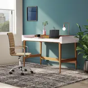 CADEIRA HOME OFFICE SEATTLE - CROMADO/CAPPUCCINO - Foto 5