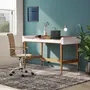 CADEIRA HOME OFFICE SEATTLE - CROMADO/CAPPUCCINO - Foto 5