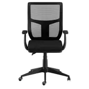 CADEIRA DE ESCRITÓRIO ADJUST - PRETO/PRETO - Foto 1