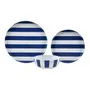KIT LOUCAS BLUESTRIPE 3 PEÇAS - BRANCO/AZUL ESCURO - Foto 1