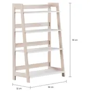 ESTANTE 64 CM X 95 CM CAMÉLIA - NATURAL WASHED/BRANCO - Foto 2