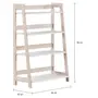 ESTANTE 64 CM X 95 CM CAMÉLIA - NATURAL WASHED/BRANCO - Foto 2