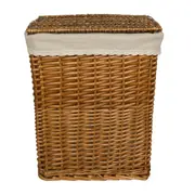 CESTO PARA ROUPA 33 CM X 24 CM X 45 CM BOULE - FIBRA CLARA/ BEGE - Foto 1