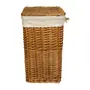 CESTO PARA ROUPA 33 CM X 24 CM X 45 CM BOULE - FIBRA CLARA/ BEGE - Foto 4