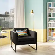POLTRONA DETROIT - PRETO/PRETO - Foto 11