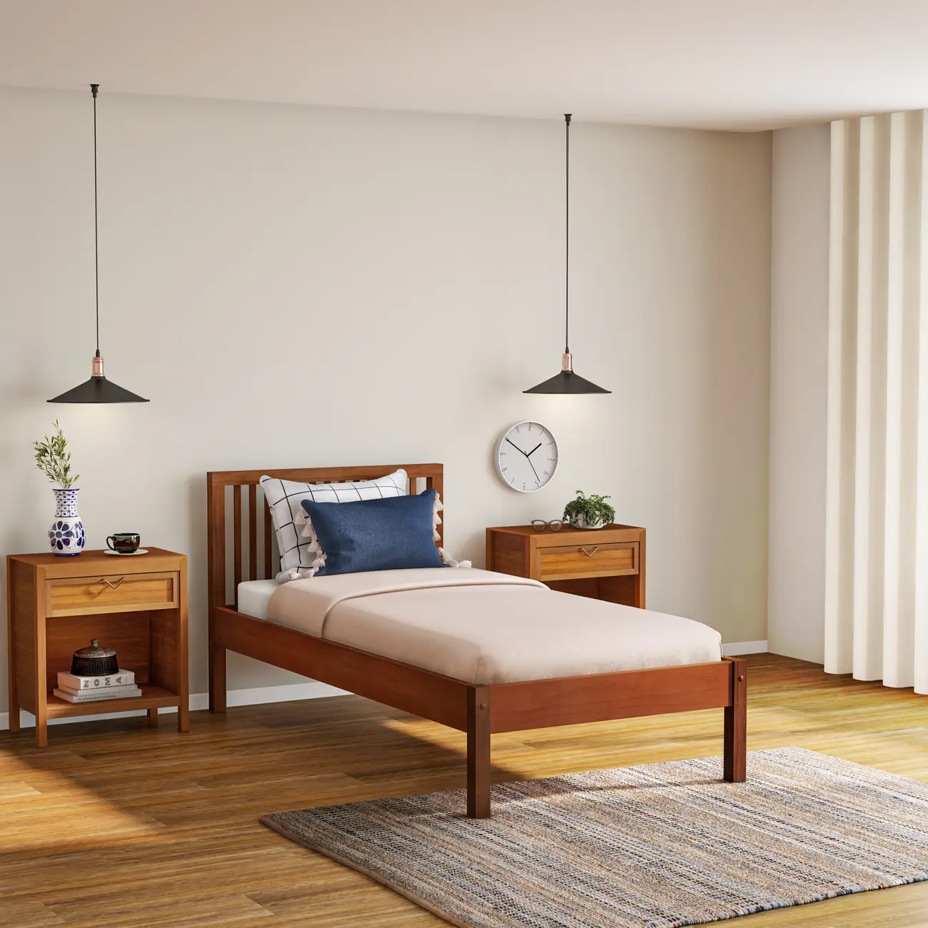 CAMA DE SOLTEIRO 88 CM TINTO - NOZES - Foto 9