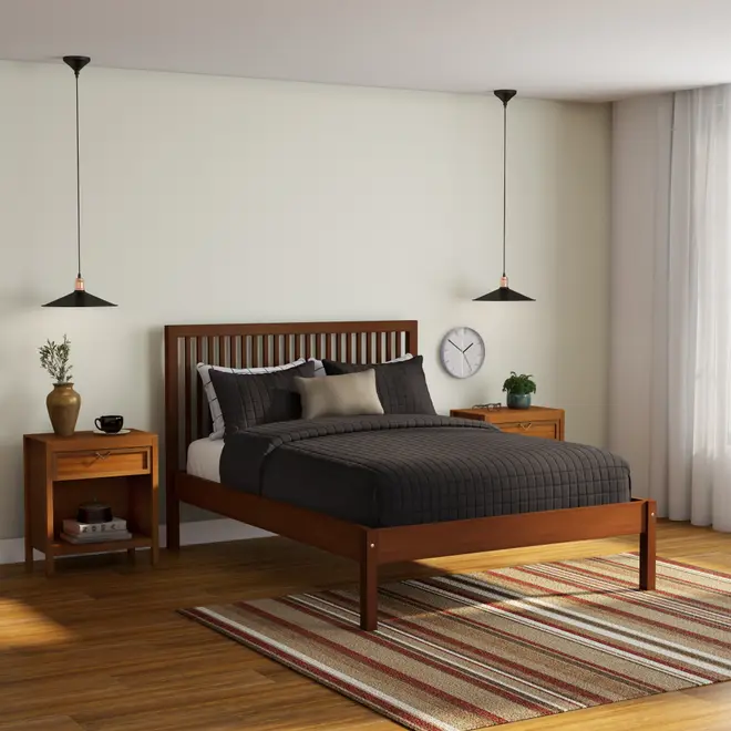 CAMA DE CASAL 1,38 M TINTO HIGH - NOZES - Foto 9