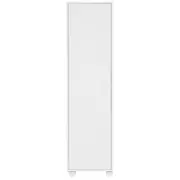 ARMÁRIO PARA LAVANDERIA ALTO 1 PORTA COM NICHO E RODÍZIOS ALL WEEK - BRANCO - Foto 1