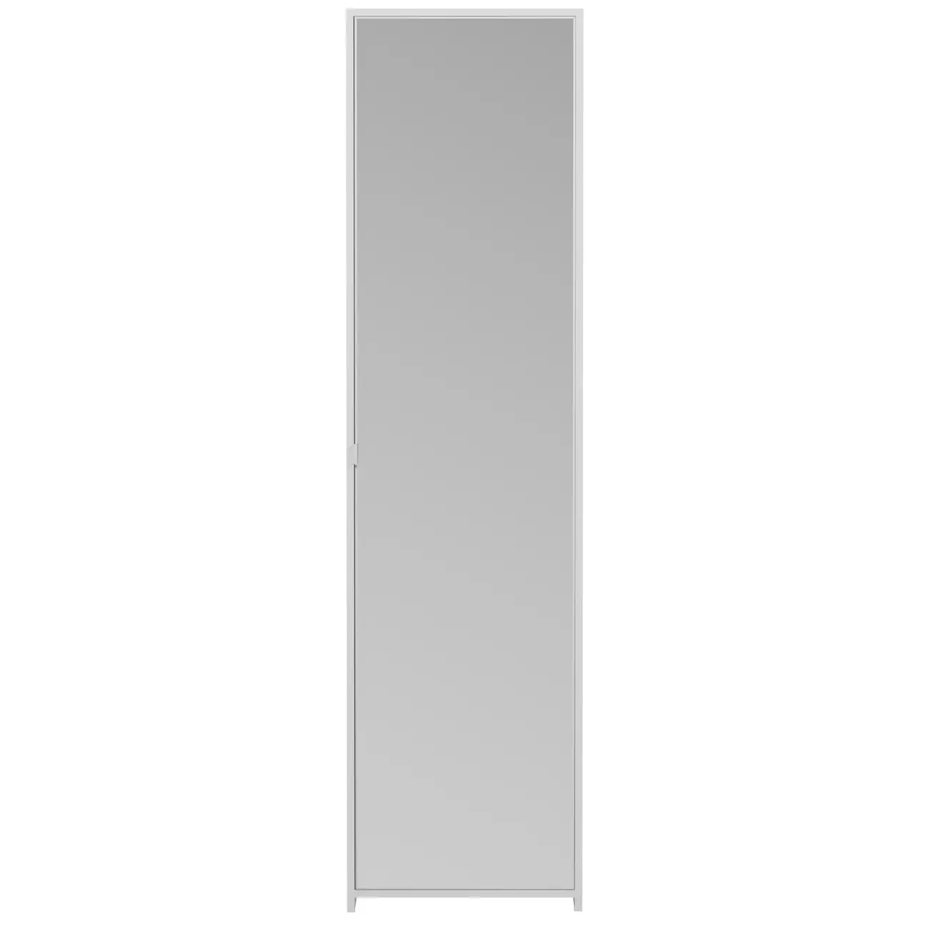 SAPATEIRA/ARMÁRIO PAREDE 1 PORTA V-ESCONDE - BRANCO/PRATA - Foto 1