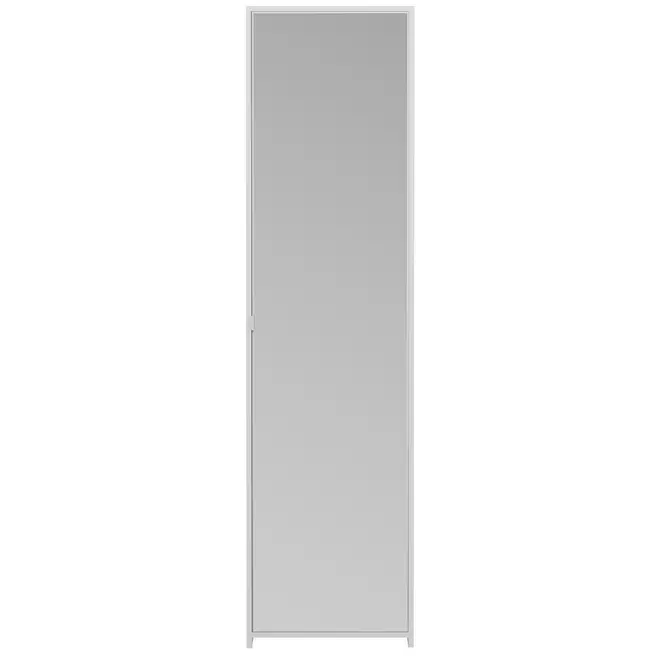 SAPATEIRA/ARMÁRIO PAREDE 1 PORTA V-ESCONDE - BRANCO/PRATA - Foto 1