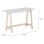 ESCRIVANINHA 1,10 M X 55 CM AVRIL - NATURAL WASHED/BRANCO - Foto 2