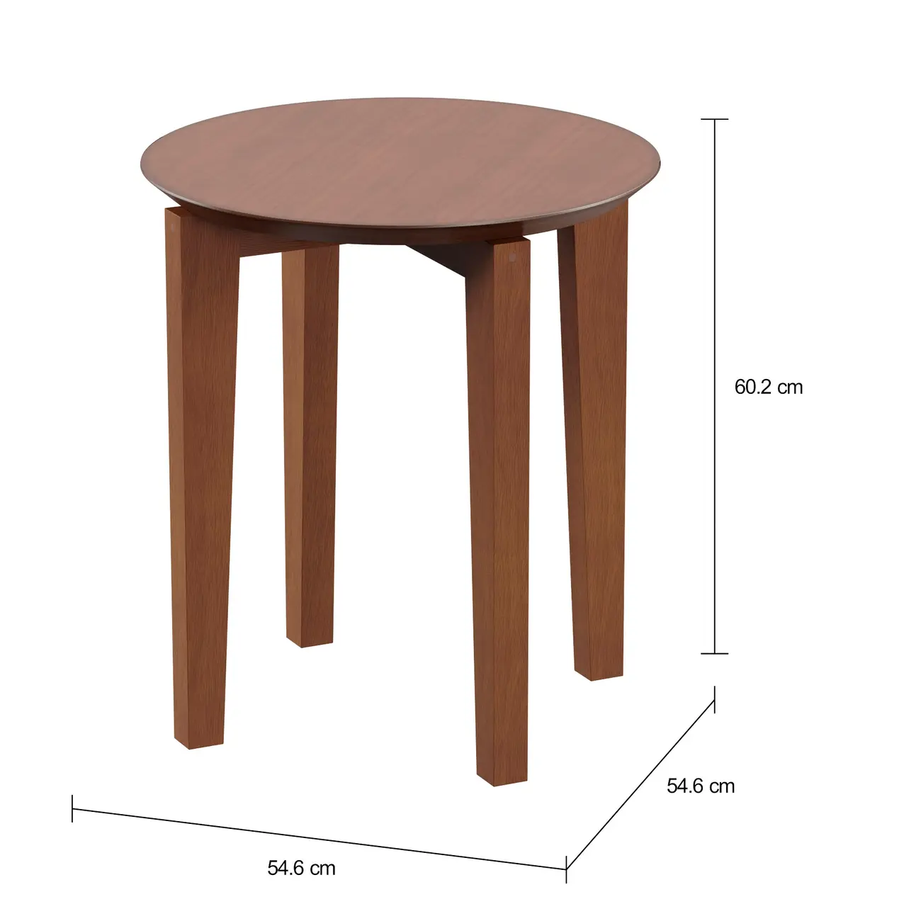 MESA LATERAL REDONDA 54 CM TREICY - NOZES - Foto 3