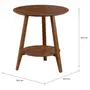 MESA LATERAL REDONDA 60 CM DOUBLETOP - NOZES - Foto 5