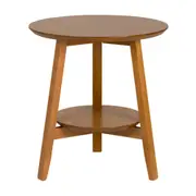 MESA LATERAL REDONDA 60 CM DOUBLETOP - NOZES - Foto 1