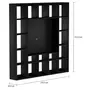 ESTANTE PARA TV DE ATÉ 46 POLEGADAS 2,12 M X 2,12 M CÉLULA - PRETO - Foto 5