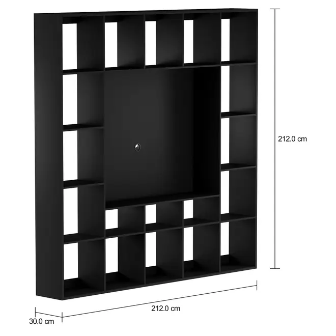 ESTANTE PARA TV DE ATÉ 46 POLEGADAS 2,12 M X 2,12 M CÉLULA - PRETO - Foto 5