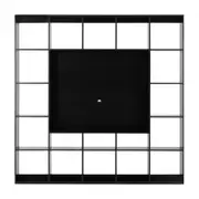 ESTANTE PARA TV DE ATÉ 46 POLEGADAS 2,12 M X 2,12 M CÉLULA - PRETO - Foto 1