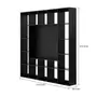 ESTANTE PARA TV DE ATÉ 46 POLEGADAS 2,12 M X 2,12 M CÉLULA - PRETO - Foto 4