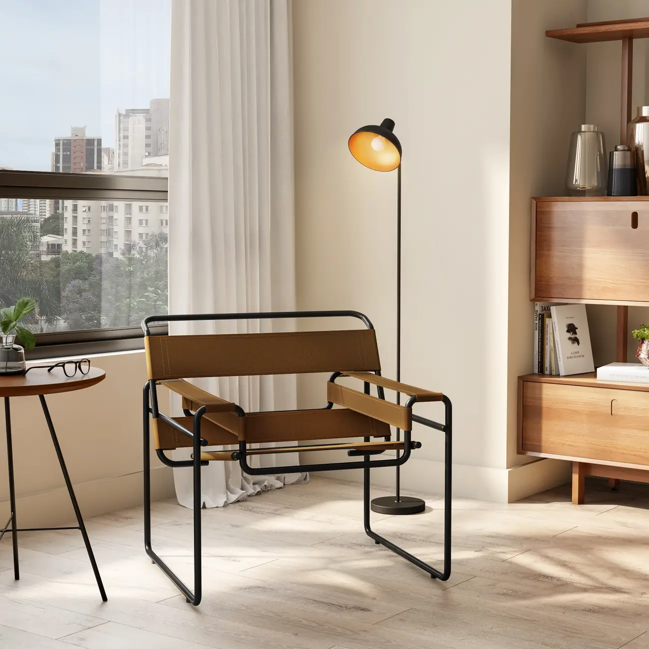 POLTRONA CL BREUER - PRETO/CAPPUCCINO - Foto 8