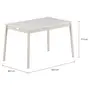 MESA DE JANTAR 1,39 M X 89 CM PALETBOX - NATURAL WASHED/BRANCO - Foto 4