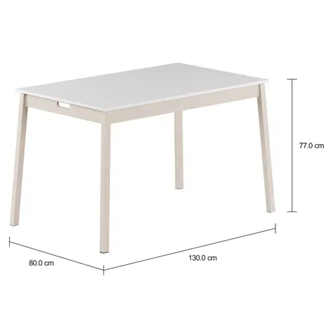 Imagem com medidas do produto MESA DE JANTAR 1,39 M X 89 CM PALETBOX