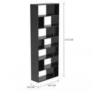 ESTANTE/DIVISÓRIA 80 CM X 2,12 M BLOCK - PRETO - Foto 9
