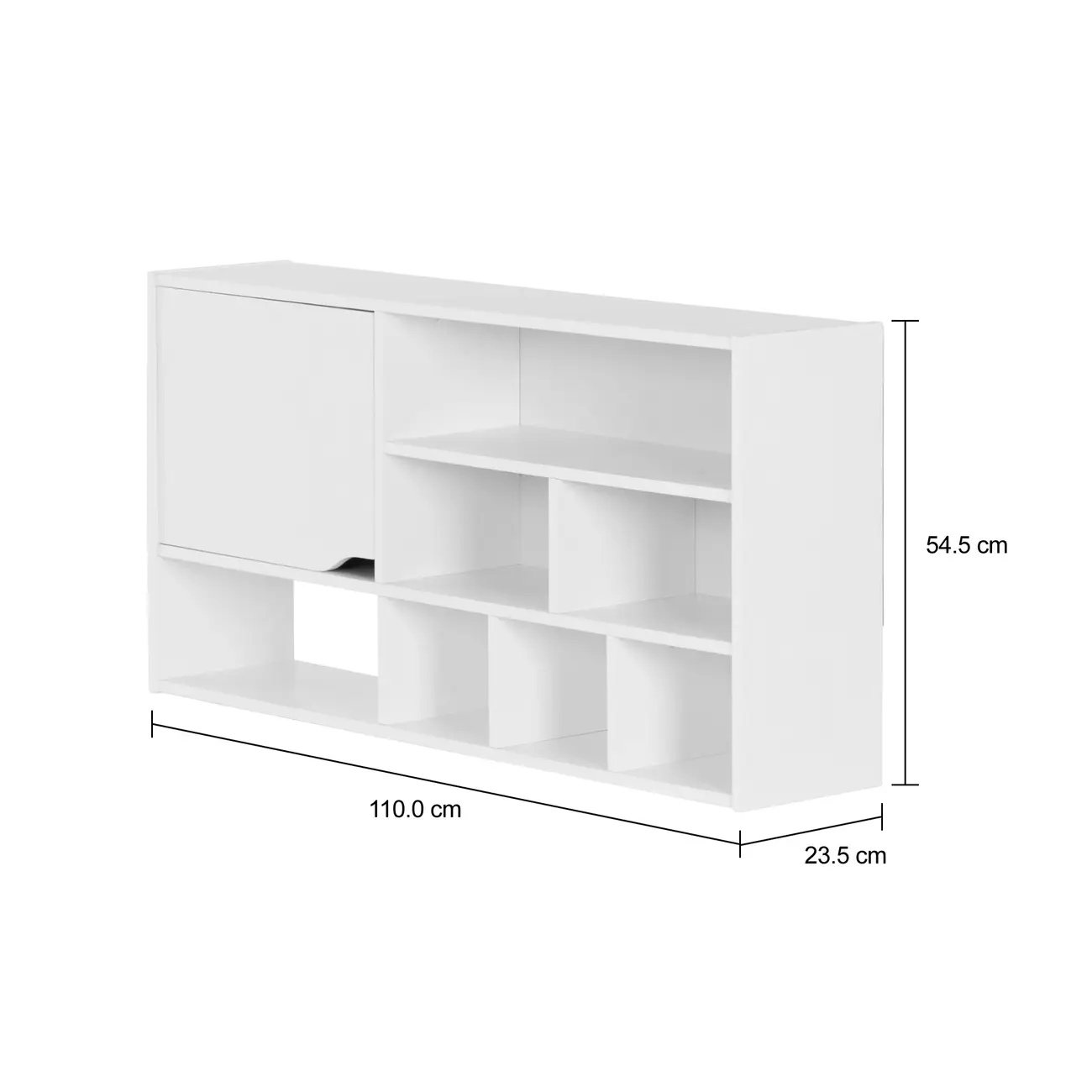 NICHO 1 PORTA 1,10 M X 23 CM WINK - BRANCO - Foto 8