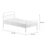 CAMA DE SOLTEIRO 88 CM MABOO - BRANCO - Foto 7