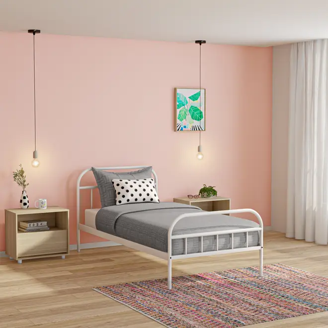 CAMA DE SOLTEIRO 88 CM MABOO - BRANCO - Foto 8