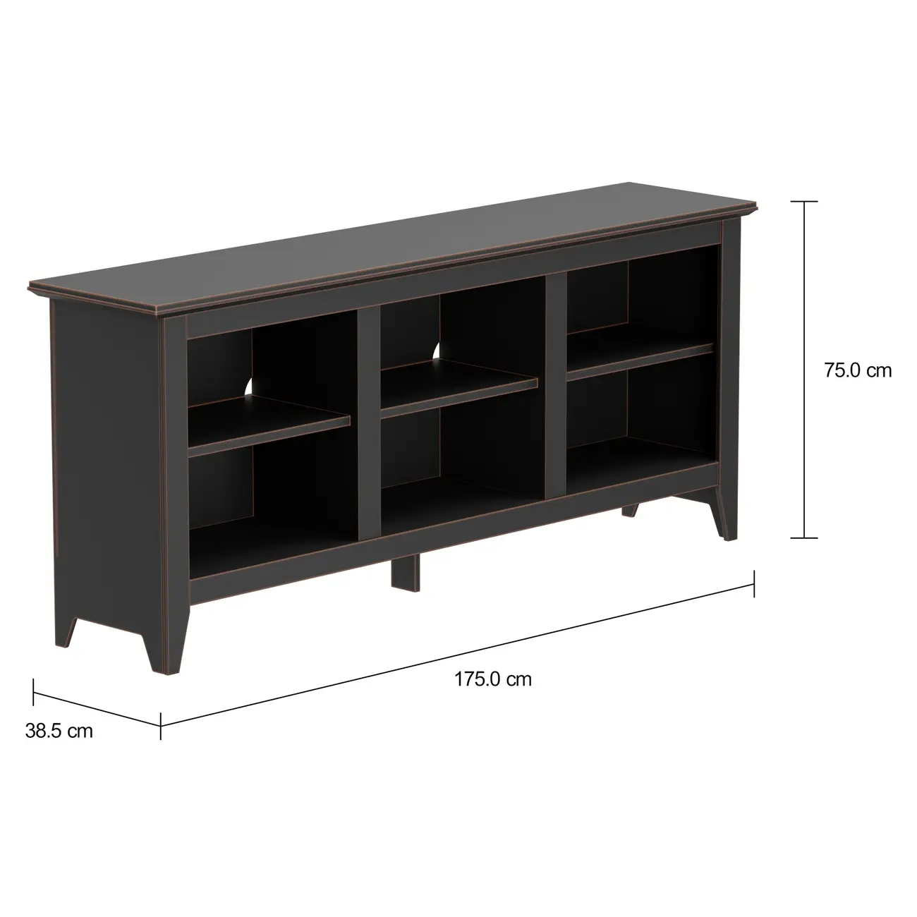 ESTANTE/RACK 1,75 M X 75 CM KUMO - NANQUIM - Foto 2