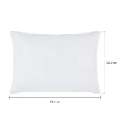 CAPA PARA TRAVESSEIRO 50 CM X 70 CM PLEIN - BRANCO - Foto 10