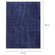 TAPETE 1,50 M X 2 M LOX - AZUL ESCURO - Foto 9